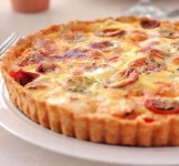 Tarte thon, tomate et moutarde