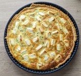Quiche à la courgette feta et aneth