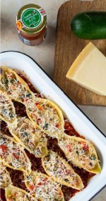 Conchiglioni farcis aux légumes du soleil et à la 