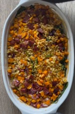 One pot chorizo butternut oignon rouge